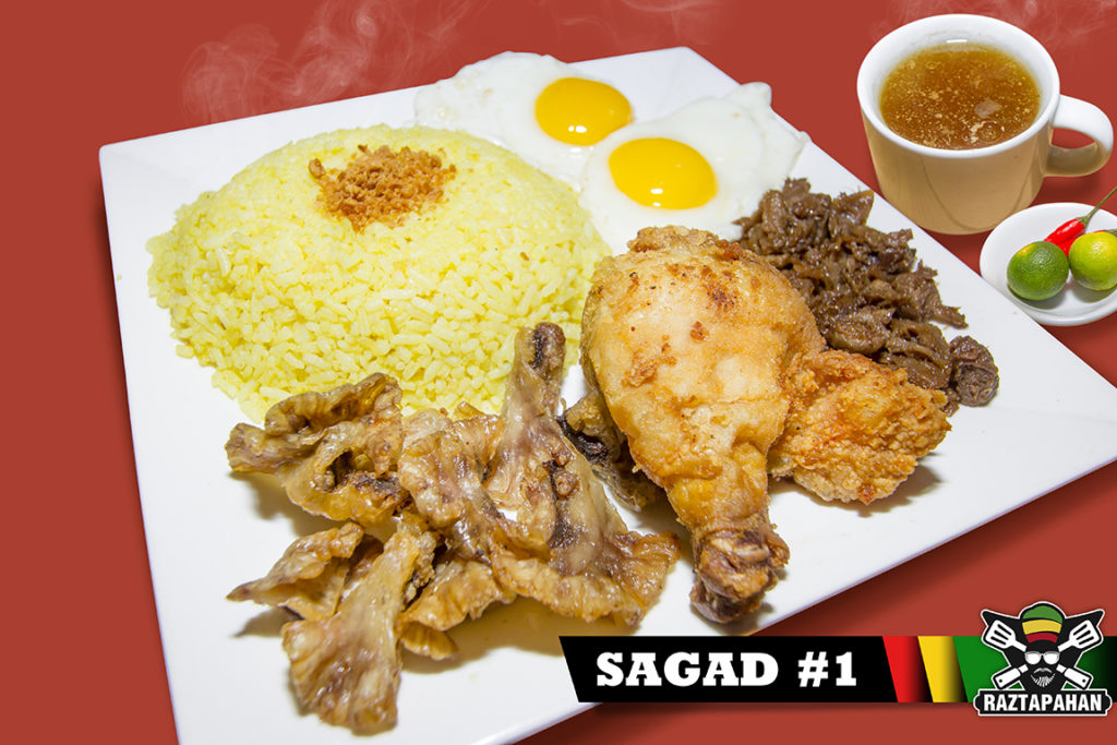 CHICKEN + TAPA + CHICHARON BULAKLAK + 2 EGGS + 2 FRIED RICE