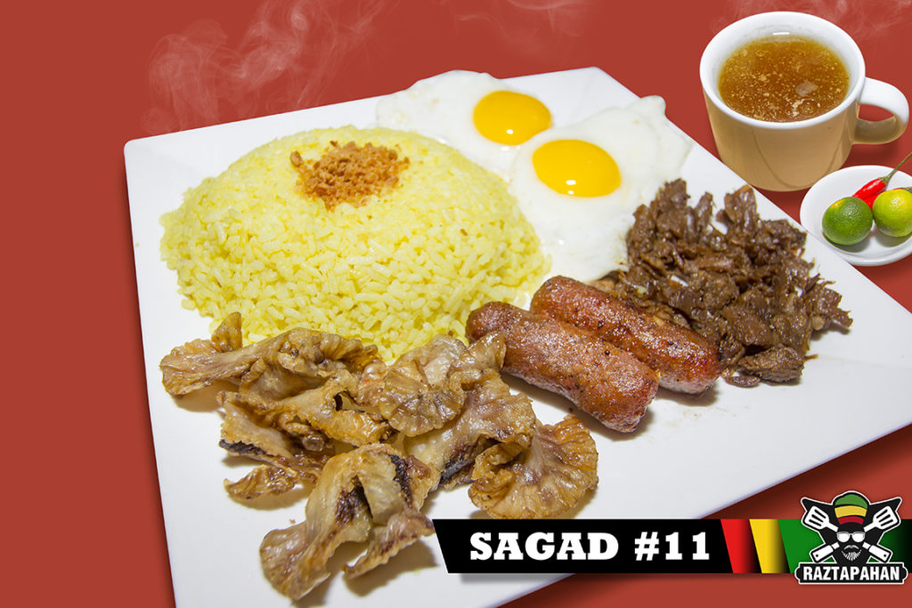 LONGGANISA + TAPA + CHICHARON BULAKLAK + 2 EGGS + 2 FRIED RICE